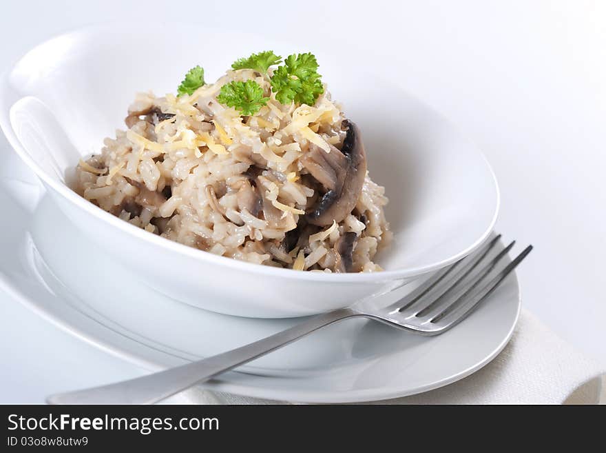 Mushroom risotto