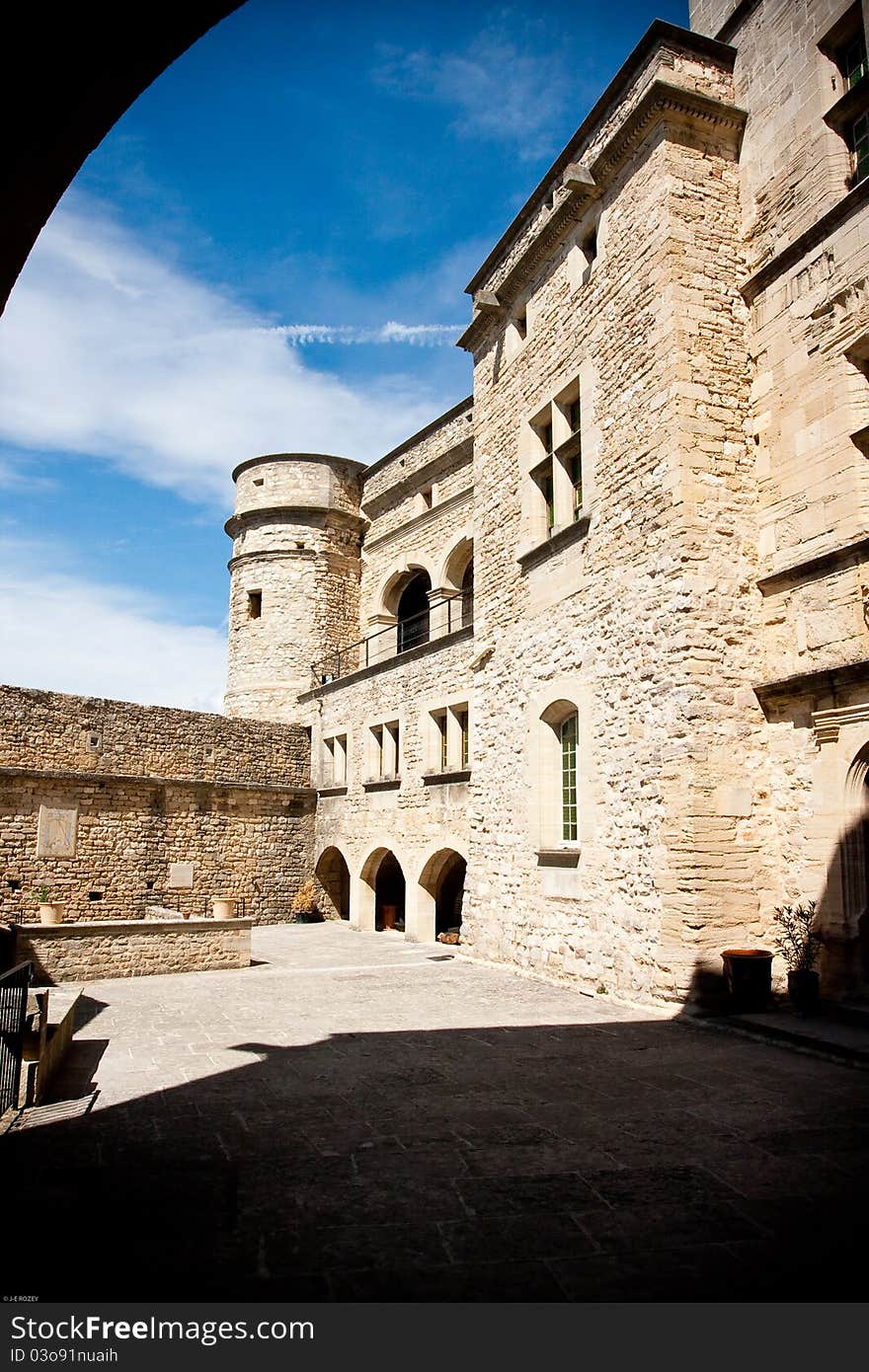 Barroux is an historic castle in the south of France. Barroux is an historic castle in the south of France