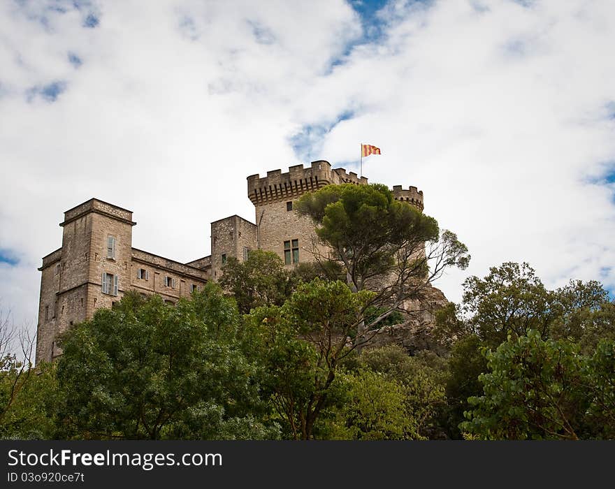 Barben is an historic castle in the south of France. Barben is an historic castle in the south of France