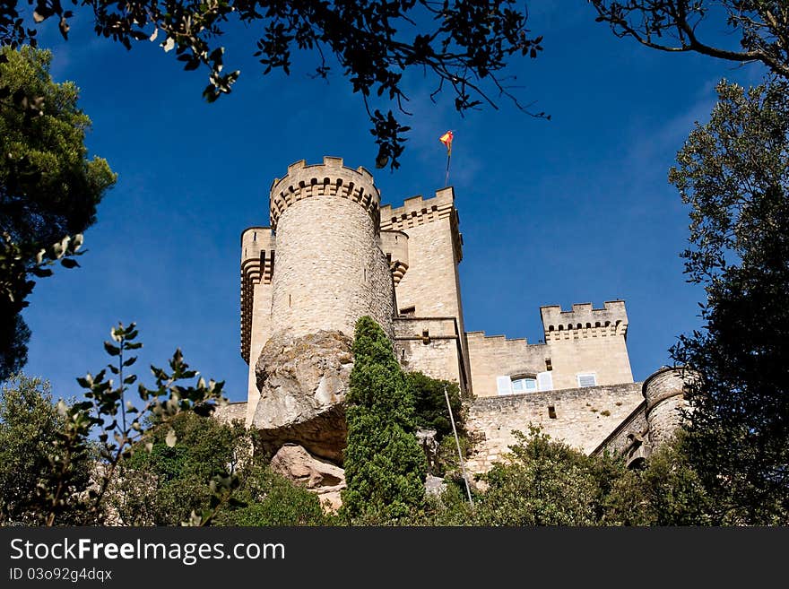 Barben is an historic castle in the south of France. Barben is an historic castle in the south of France