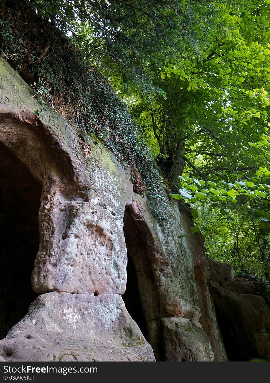 Cave. An ancient hermitage cave dwelling.