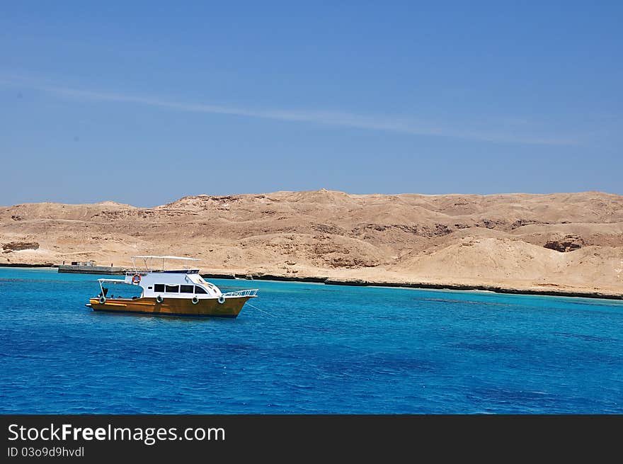 Blue Lagoon on the Mediterranean Sea