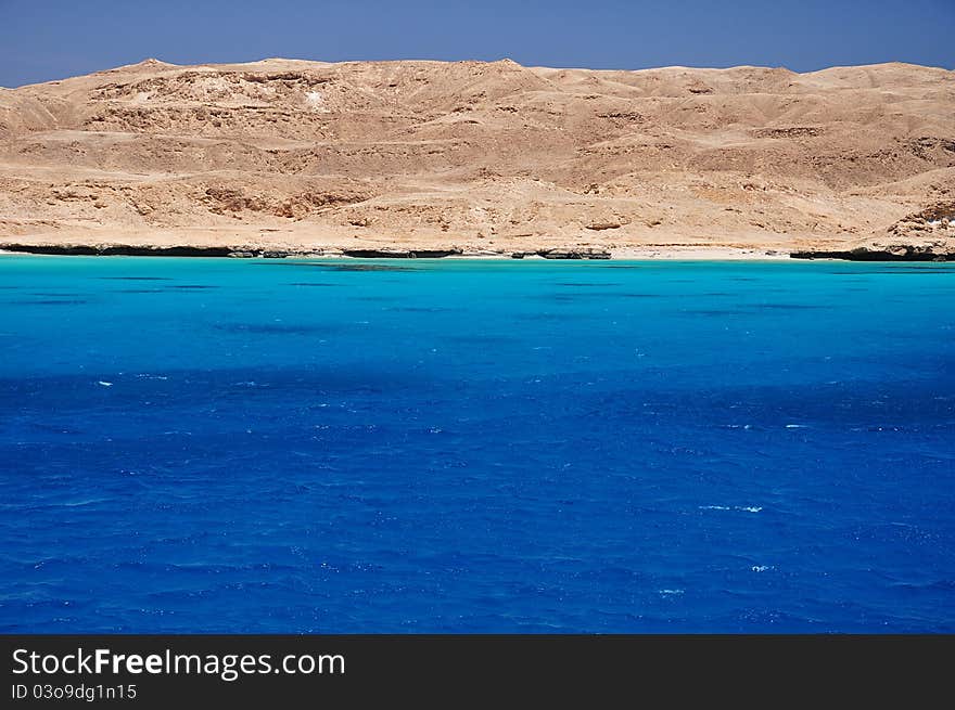 Blue Lagoon on the Mediterranean Sea