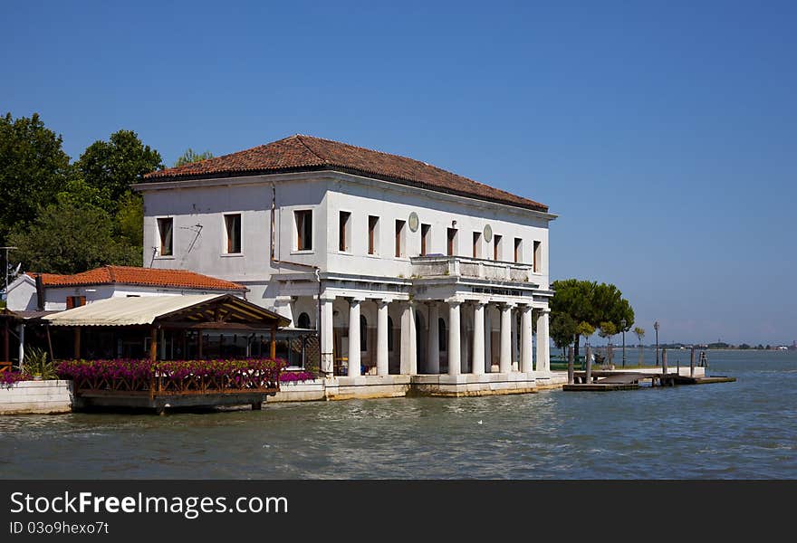 Traditional houses in venice italy