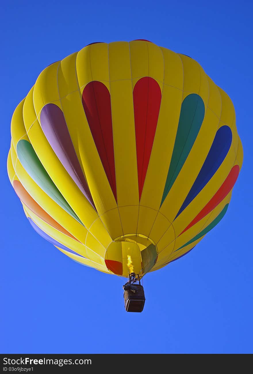 Hot Air Balloon In Flight