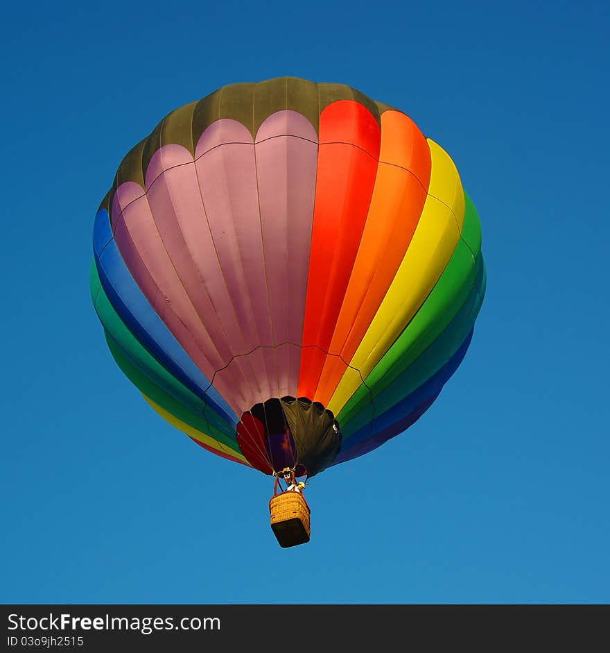 Bright colorful hot air balloon. Bright colorful hot air balloon