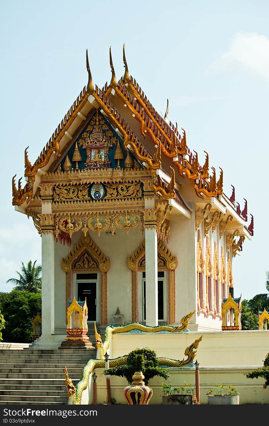 A temple or Wat in Thailand