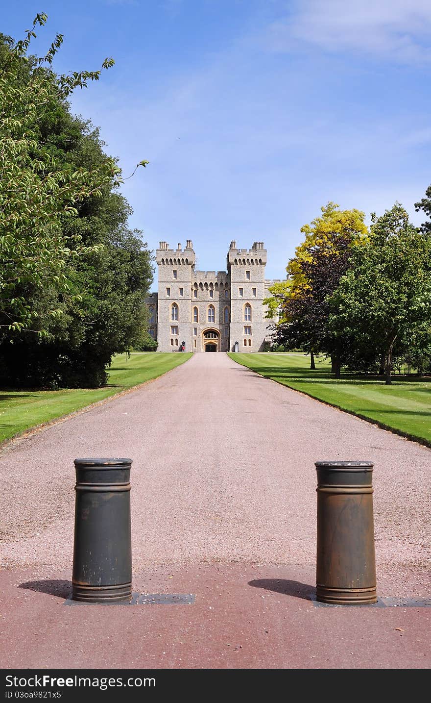 East Terrace of Windsor Castle in England