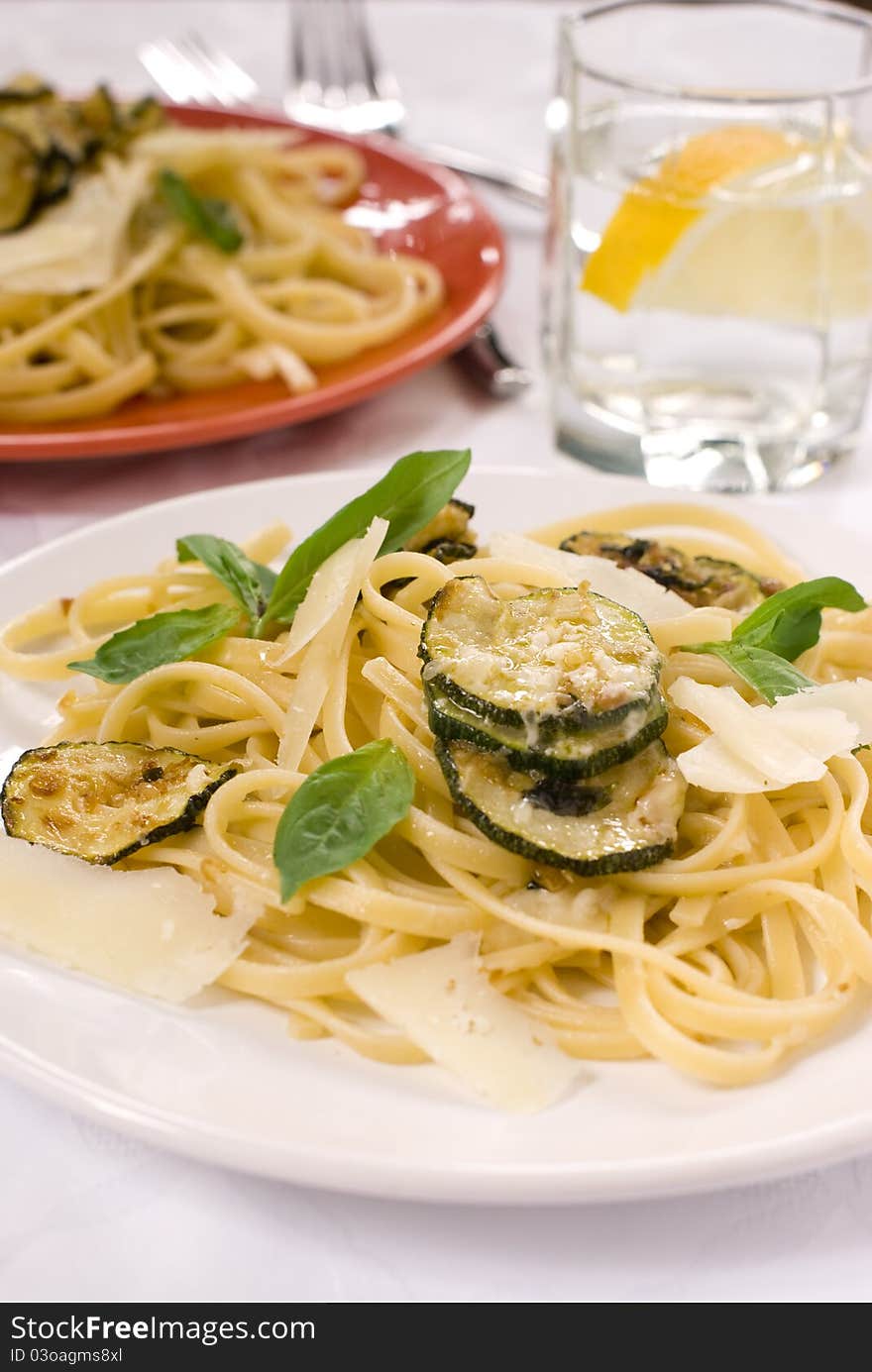 Pasta with zucchini