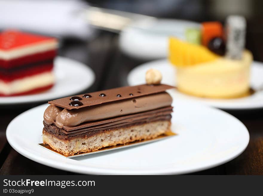 Delicioud Chocolate Cake on dish