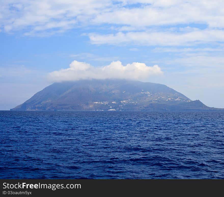 Filicudi is a volcanic island on the north of Sicily.