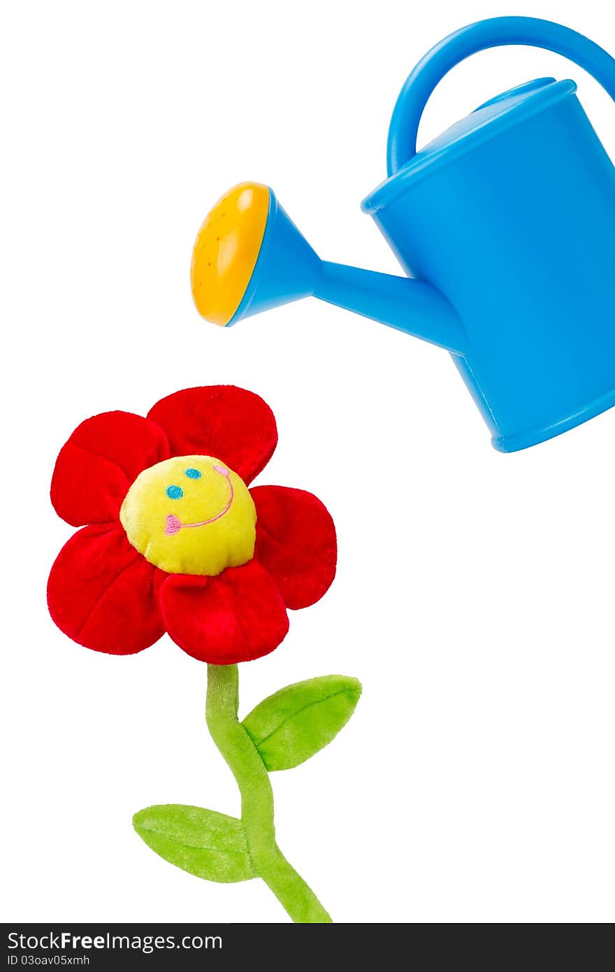 Watering Can And Flower