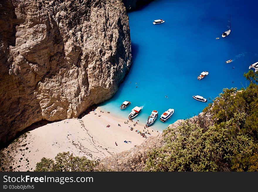 Navagio Beach On Zakynthos