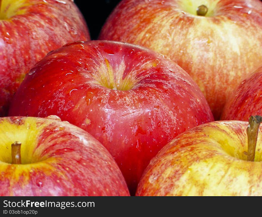 Fresh red apples to get you used.