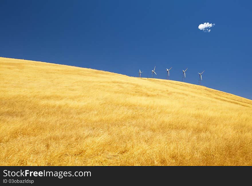 Wind mills in southern California. Wind mills in southern California.