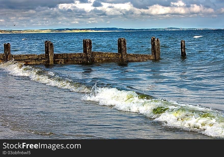 The irish sea at newcastle co down northern ireland