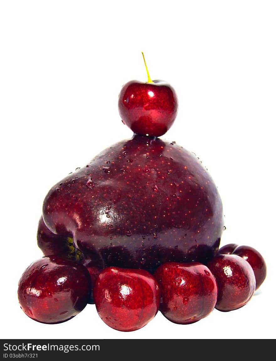 Red Cherry and Apple