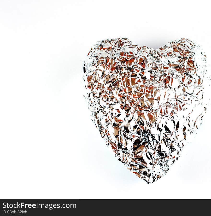 Isolate Silver Heart