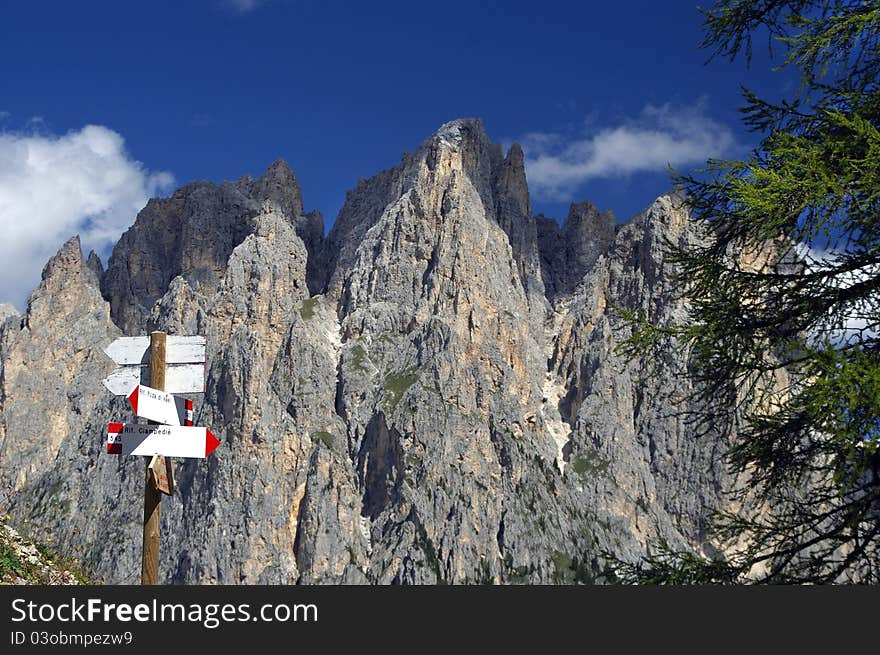 A great view of italian alps. A great view of italian alps