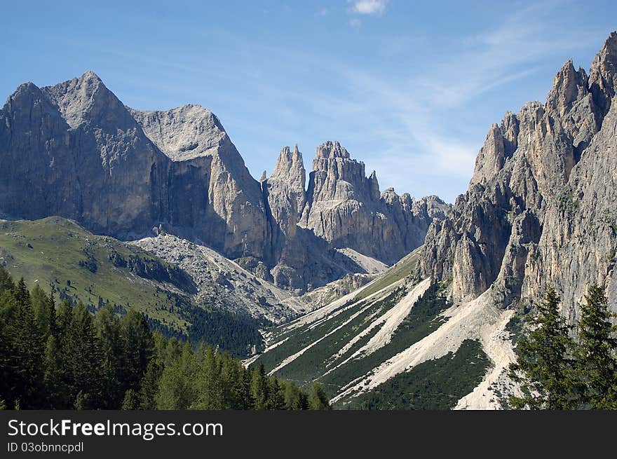 A great view of italian alps. A great view of italian alps