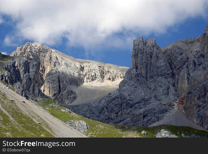 A great view of italian alps. A great view of italian alps