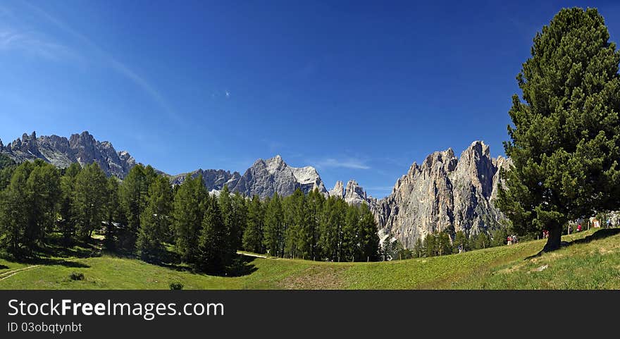 A panoramic view of alps. A panoramic view of alps