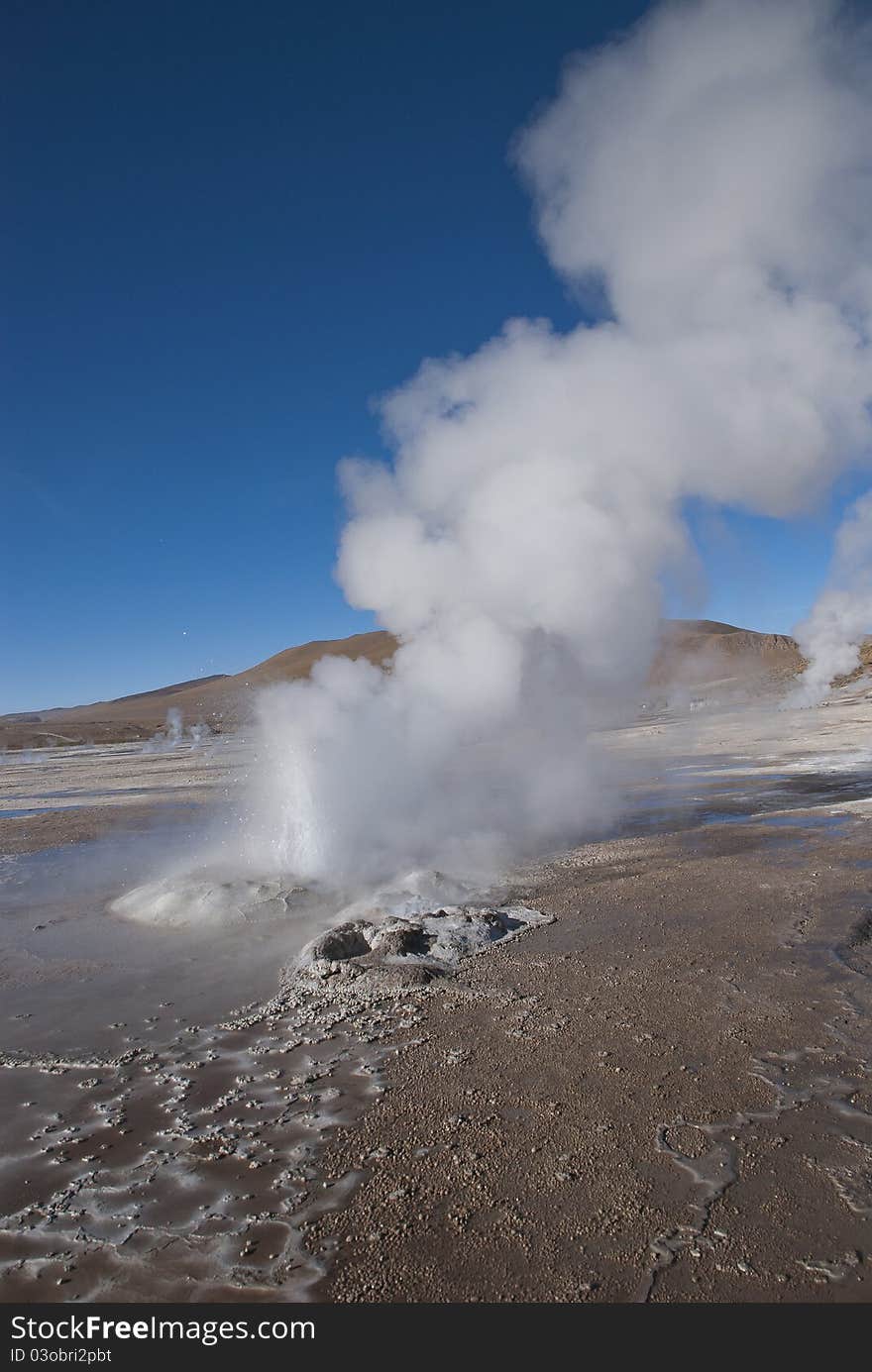 El Tatio Geysers in Atacama