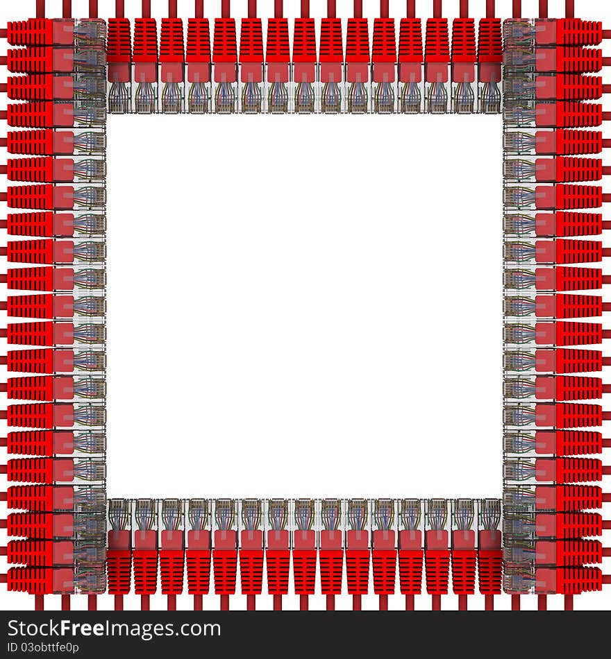 The Frame Of The Network Cables