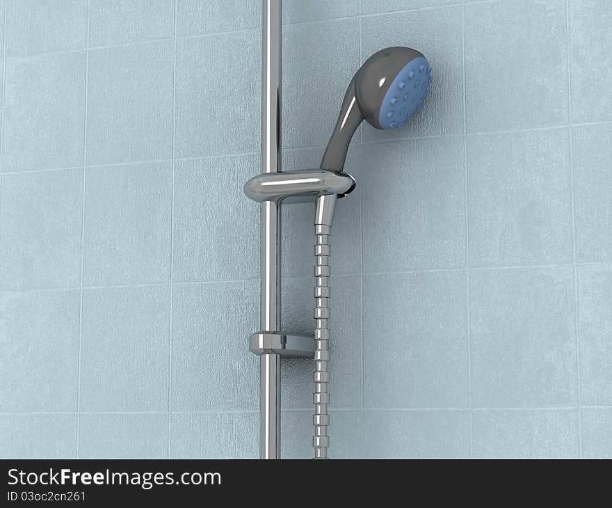 Close-up of showerhead