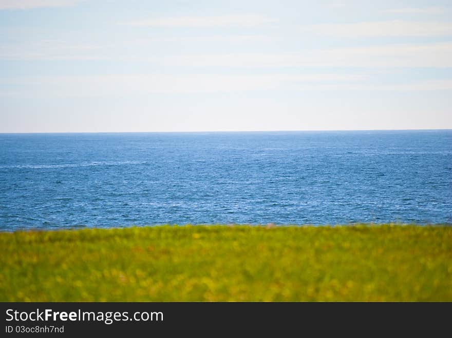 Grass and sea