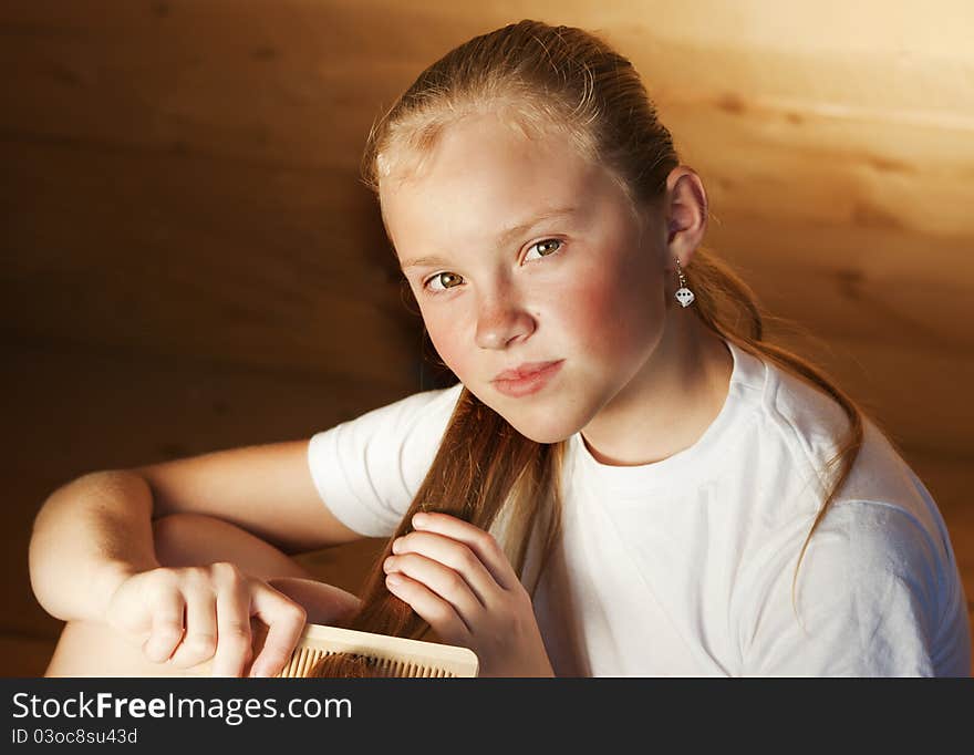 Portrait of the young girl