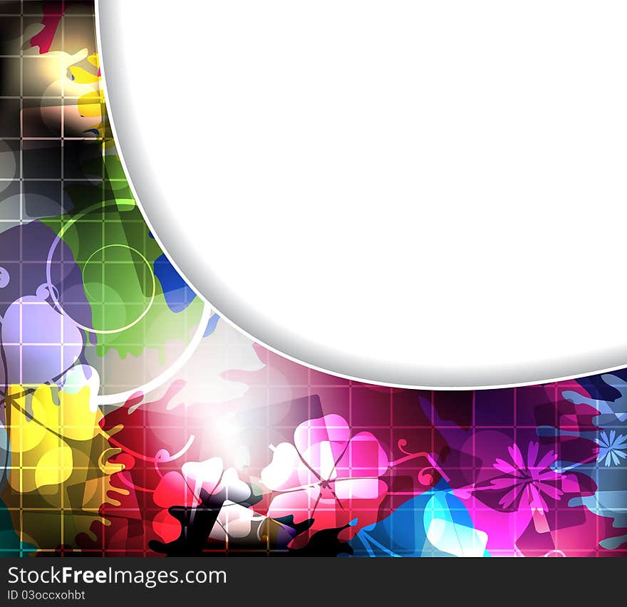 Bright spotted abstract floral background. Bright spotted abstract floral background