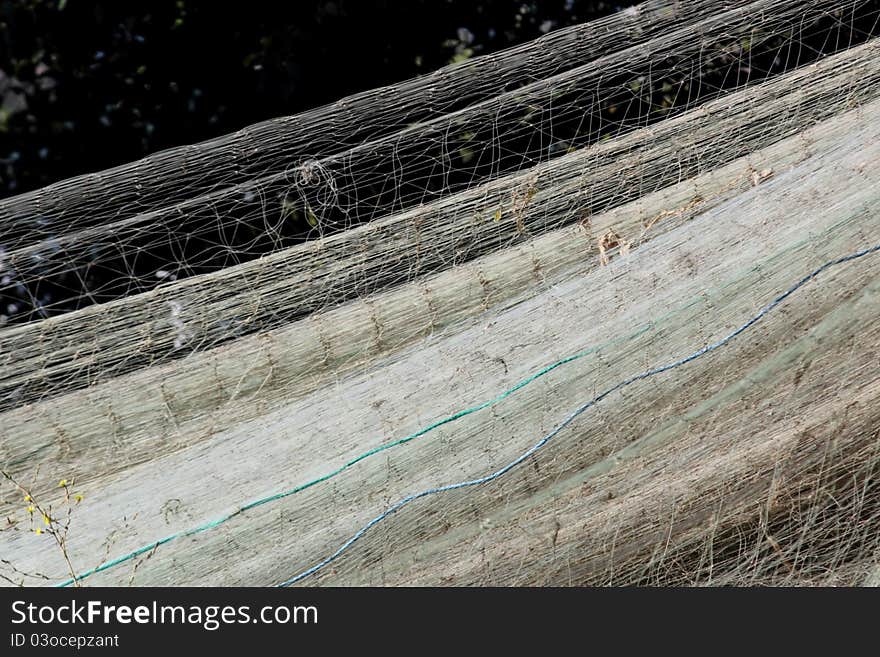 Fishing nets drying