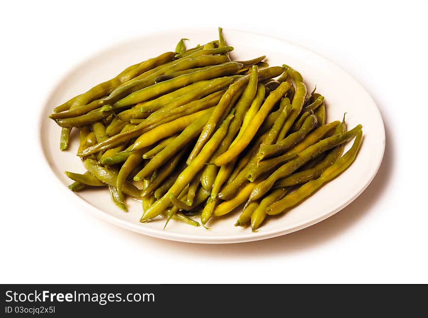 A lot of asparagus bean