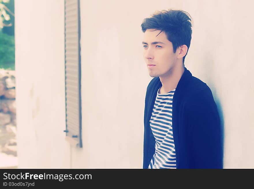 Young thoughtful man