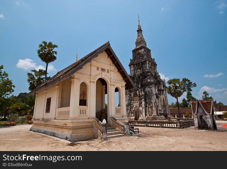 Ancient Temple In Lao,Pra Thart Ing Hung