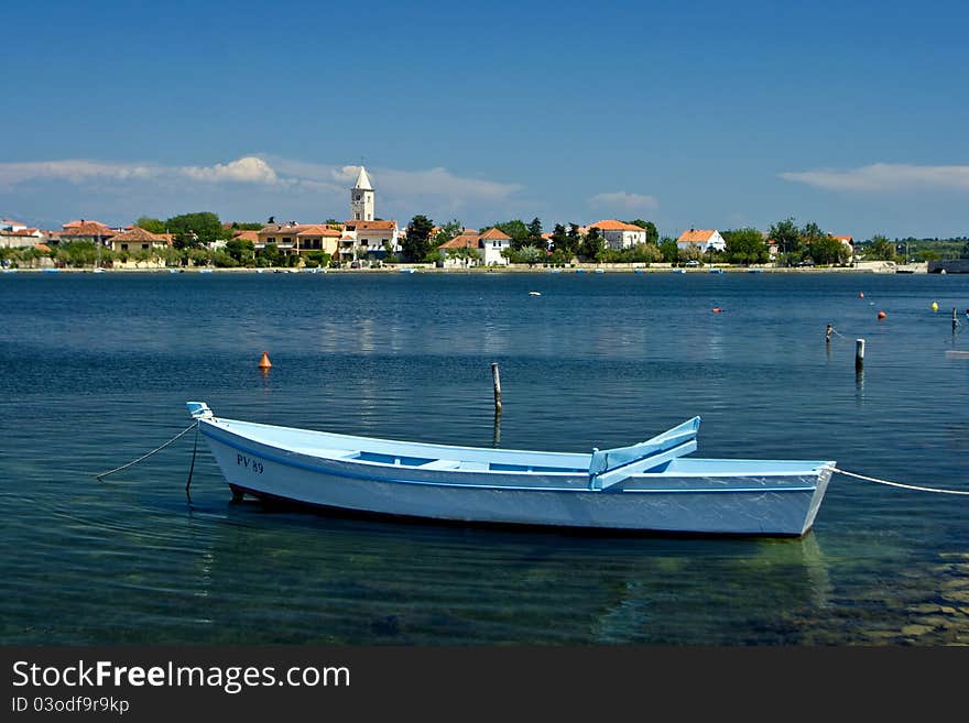 Small Fishing Boat And Seaview To Nin