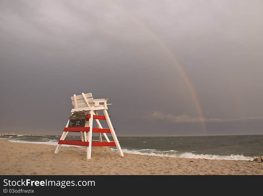 Rainbow at the beach