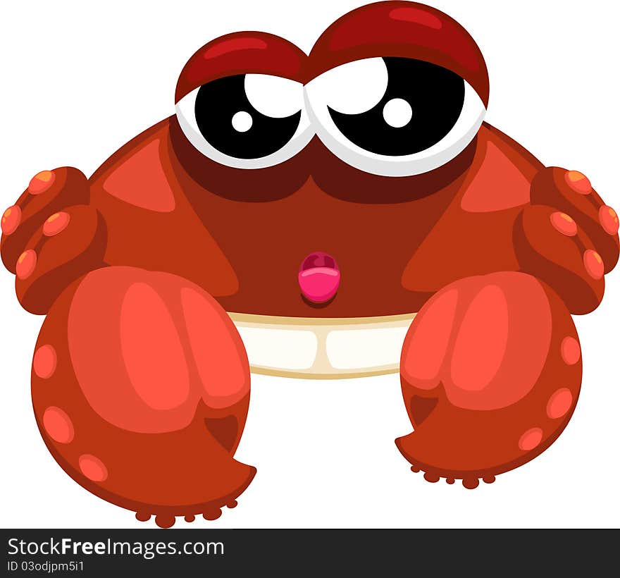 Illustration crab vector