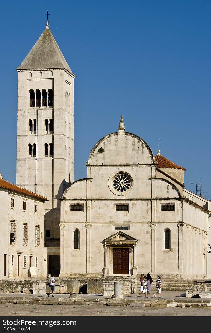 Church and convict of St.Mary with the siatrway and the belfry