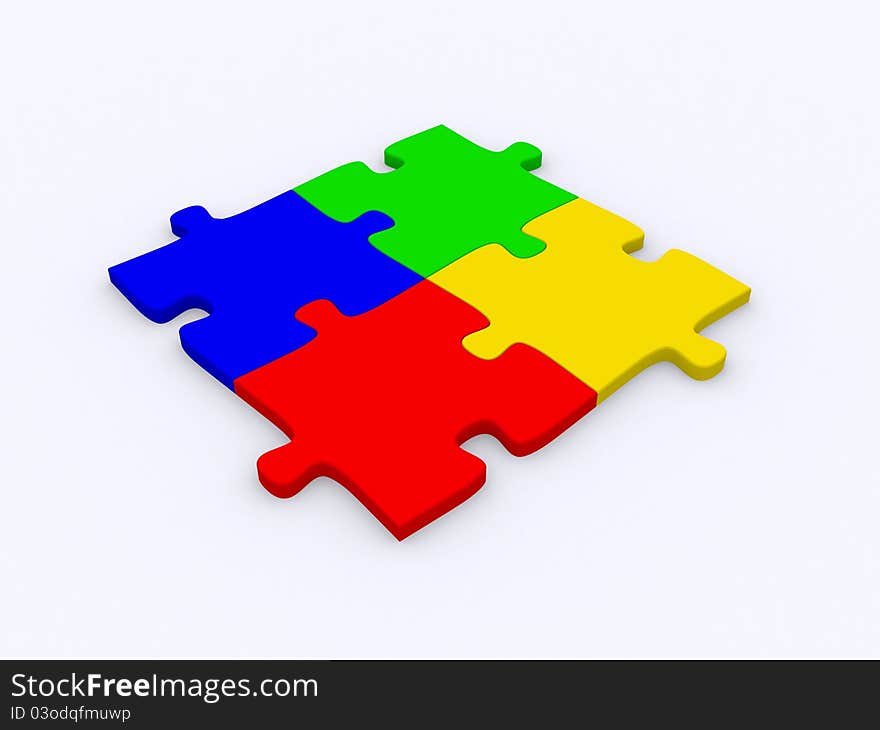 Jigsaw Puzzle: 3d Icon Isolated