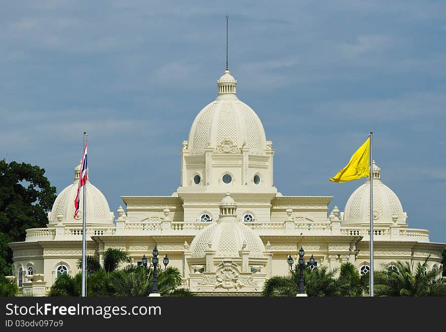 White building in thailand