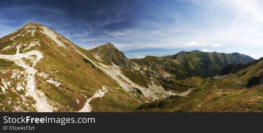 Summer mountains panorama