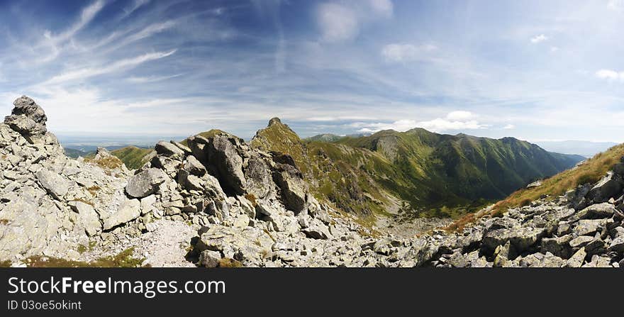 Summer mountains panorama