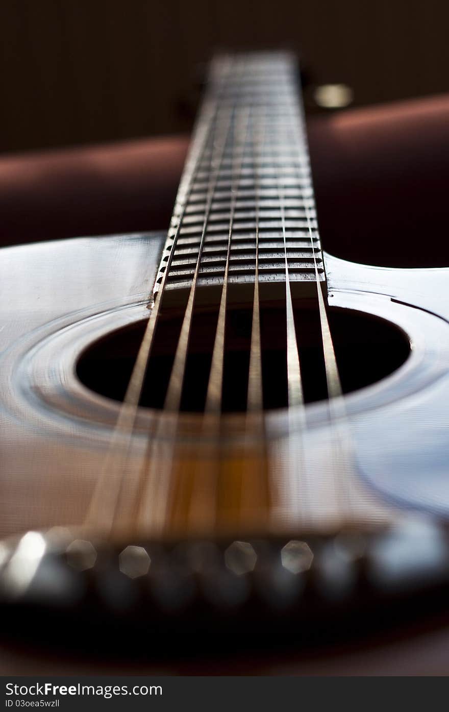 Closer look at the guitar. Closer look at the guitar