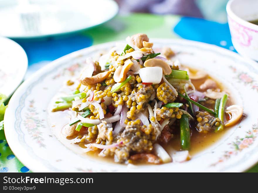 This food from Thailand.It's seafood. This food from Thailand.It's seafood.