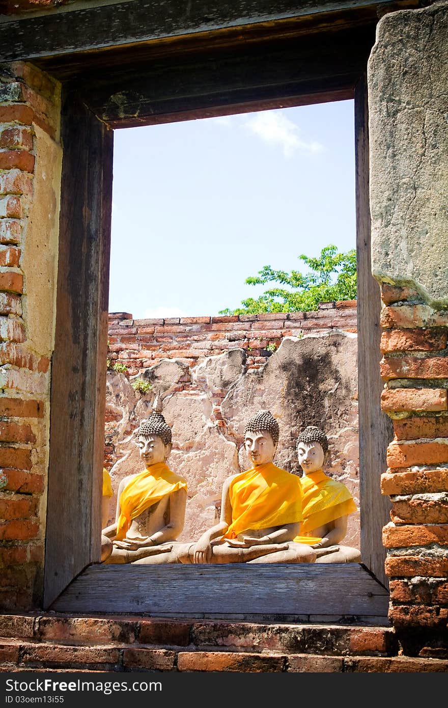 Ayutthay Historical Park in Thailand. Ayutthay Historical Park in Thailand