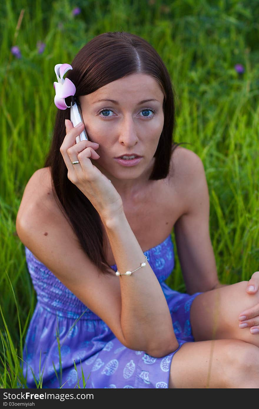 Girl talking on the phone