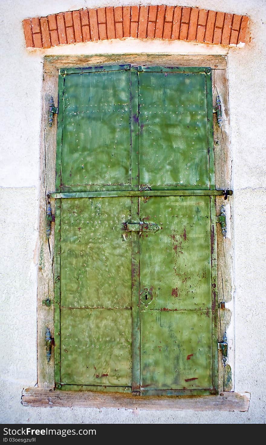 Old fashioned door in building