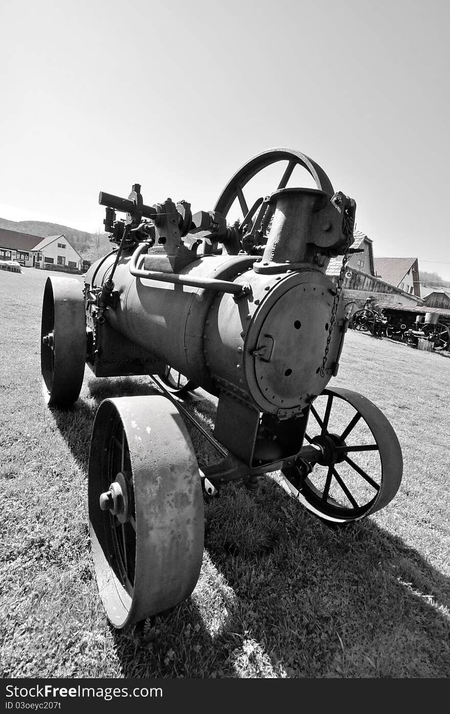 Picture of an old locomotive